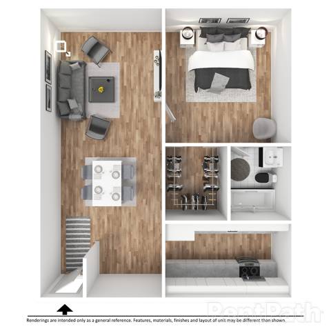 1Bed 1Bath at The Ridges Apartments, Des Moines, IA,  50315