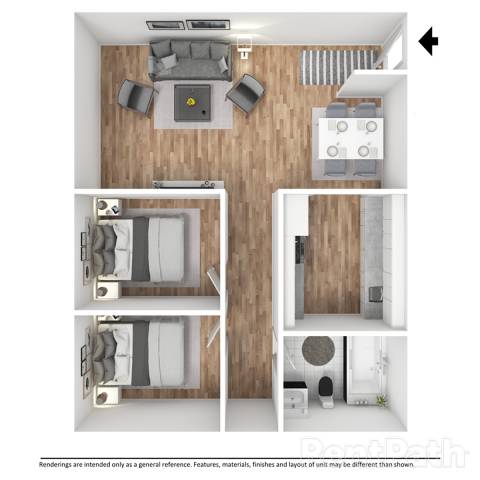 2Bed 1Bath at The Ridges Apartments, Des Moines, IA