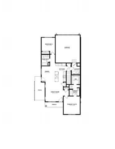 the floor plan of the house at Two Rivers Home Rentals, West Des Moines, IA