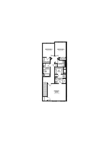 a floor plan of a house with different floors at Two Rivers Home Rentals, West Des Moines, 50266