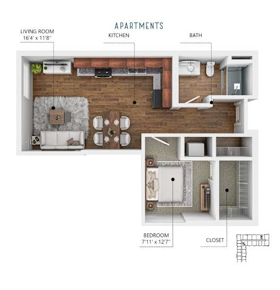 Floor Plan  Soll, Des Moines Iowa