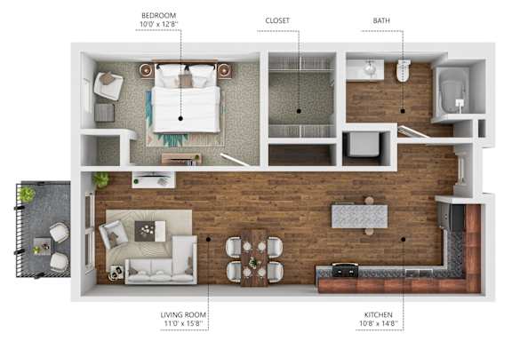 Floor Plan  Soll, Des Moines Iowa