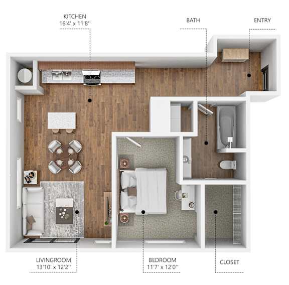 Floor Plan  Soll, Des Moines Iowa