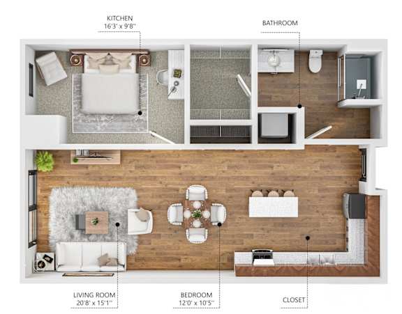 Floor Plan  Soll, Des Moines Iowa