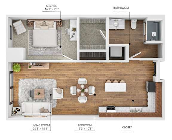 Floor Plan  Soll, Des Moines Iowa