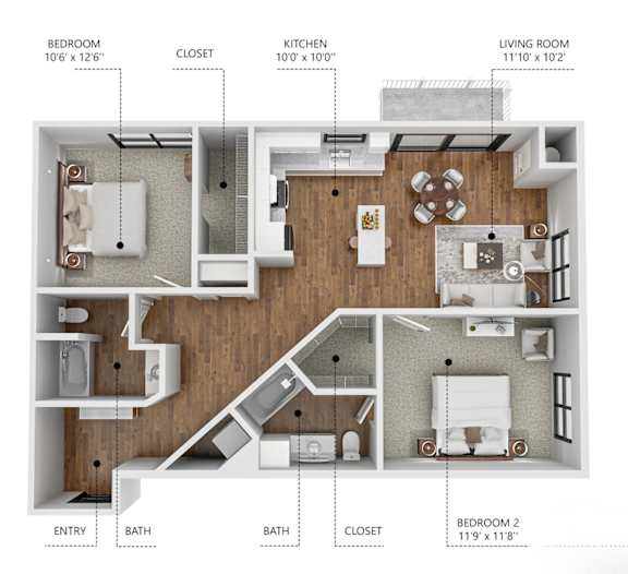 Floor Plan  Soll, Des Moines Iowa