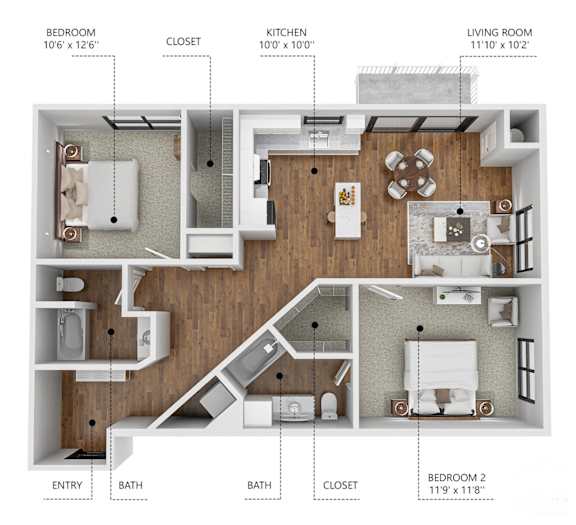 Floor Plan  Soll, Des Moines Iowa