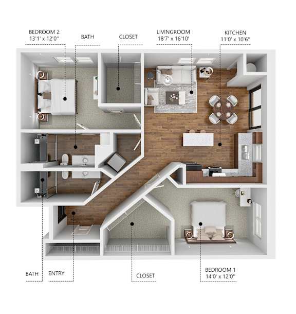 Floor Plan  Soll, Des Moines Iowa