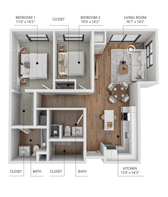 Floor Plan  Soll, Des Moines Iowa