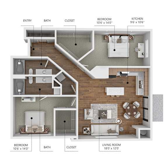 Floor Plan  Soll, Des Moines Iowa