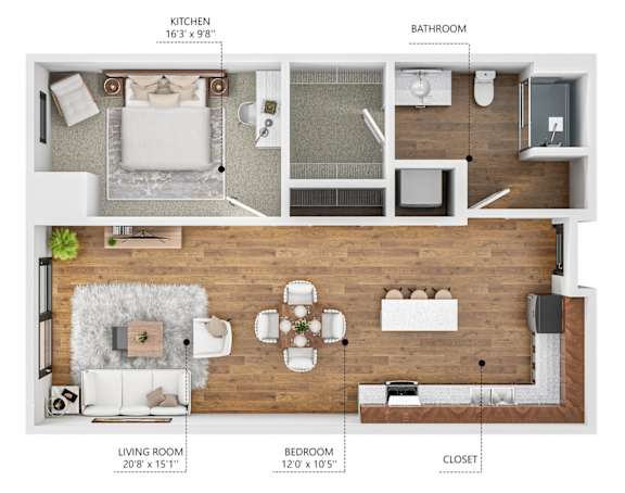 Floor Plan  Soll, Des Moines Iowa