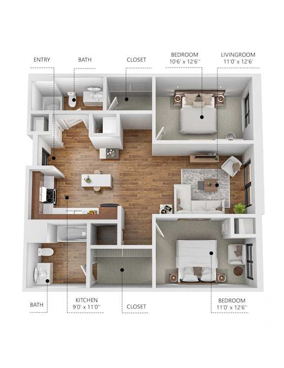 Floor Plan  Soll, Des Moines Iowa