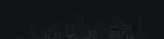 A black and white image of a city skyline.