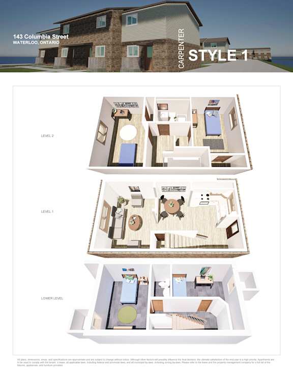 A house with a carpenter style 1 floor plan.