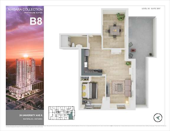 A brochure for a condo suite at the Niagara Collection Penthouse Suites.