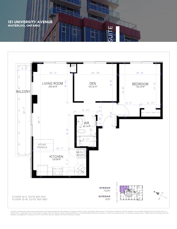 this is a floor plan of a bedroom apartment