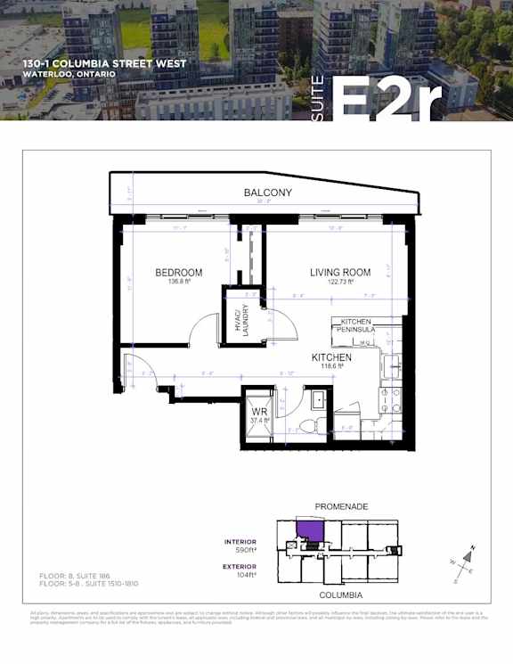 a floor plan of a bedroom apartment