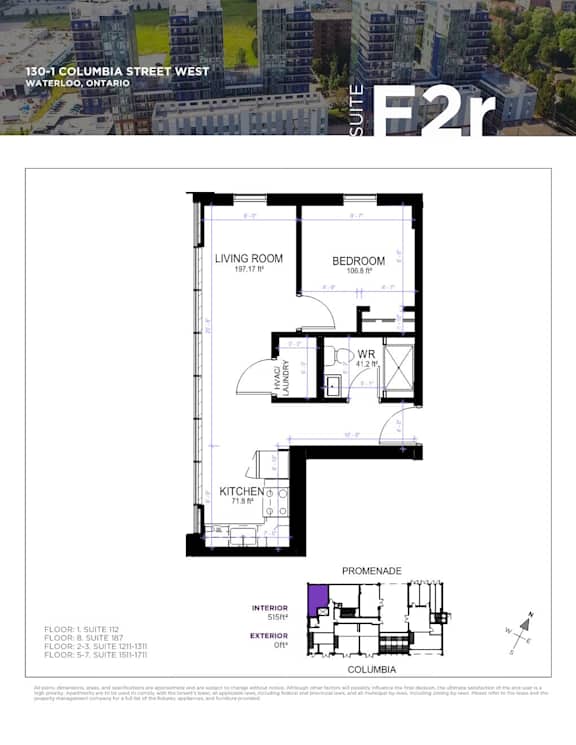 the floor plan of the apartment