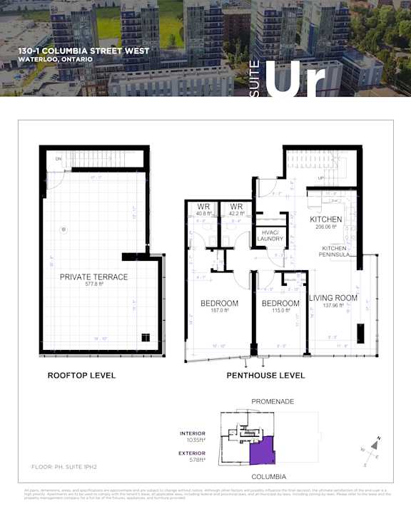 a floor plan of a house with three different floors