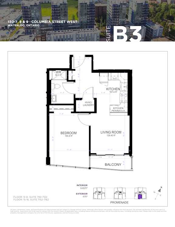 a floor plan for a home with a bedroom and a living room