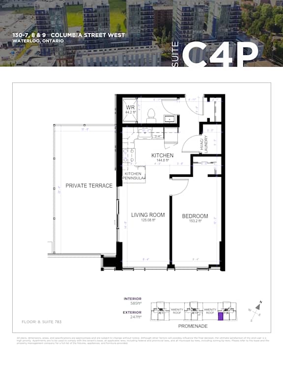 a floor plan for a home with a bedroom and a living room