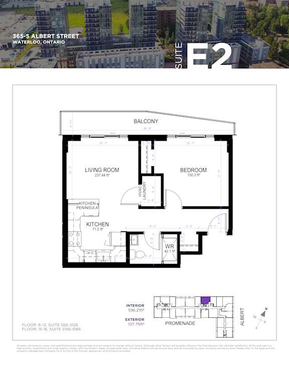 a floor plan of a bedroom apartment
