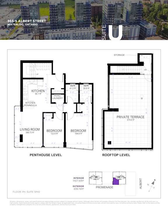 a floor plan of a house with three different floors