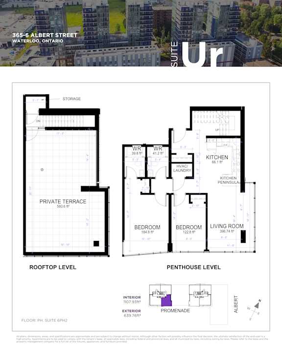 a floor plan of a house with three different floors