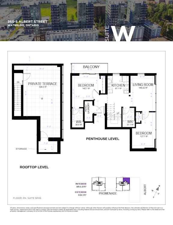 a floor plan of a house with different floors