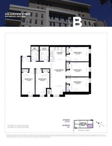 A black and white image of a building's floor plan.