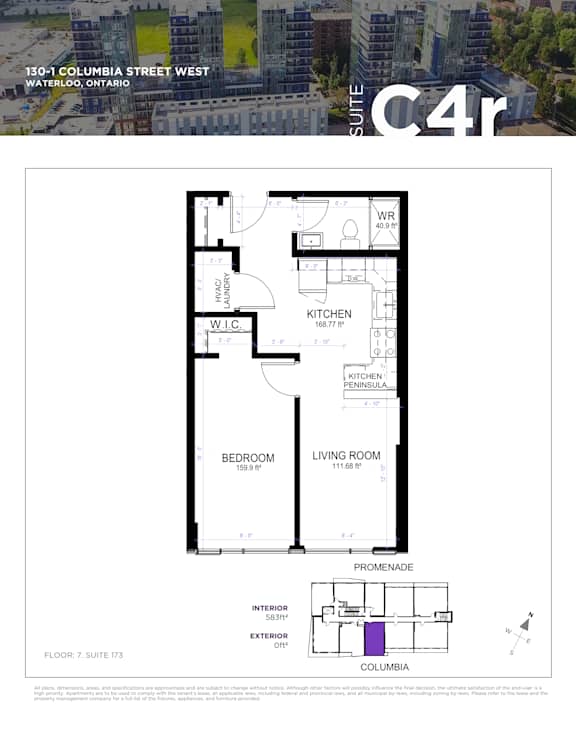 the floor plan of the condo