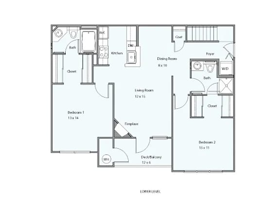 a floor plan of a bedroom floor plan with a wheelchair