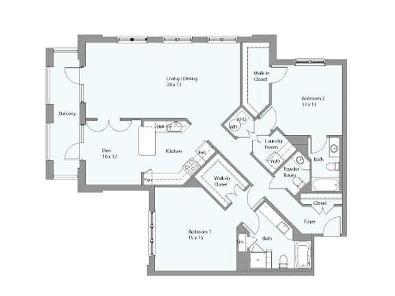 a floor plan of a house with different floors