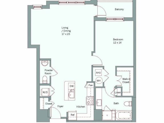 a blueprint of a floor plan of a house