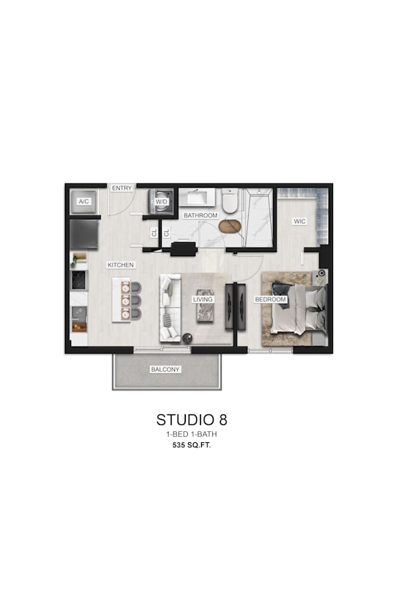 bedroom floor plan  the residences at studio city