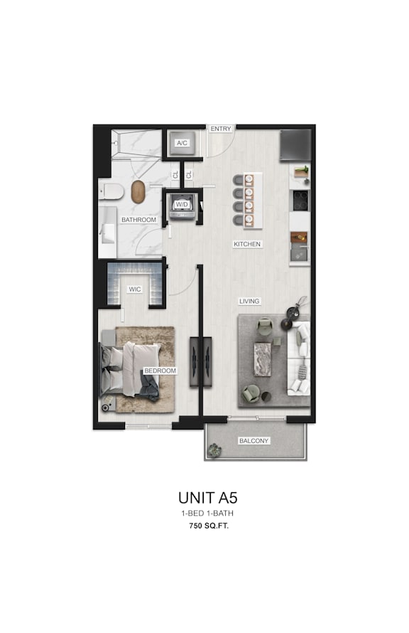 unit as floor plan  1 bedroom  1190 square feet  the unit