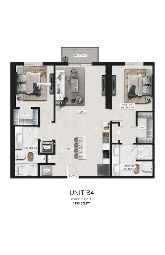 a unit e1 floor plan  1 bedroom  1190 square feet