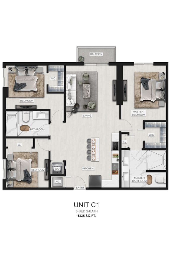 unit c1 floor plan  the residences at sawmill estates