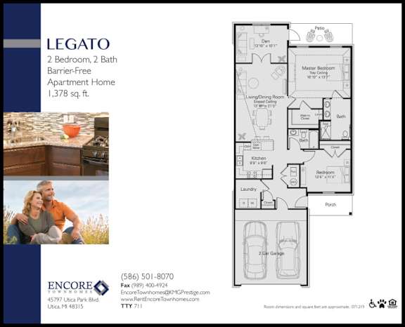 Legato_2bed 2Bath at Encore Townhomes, Michigan