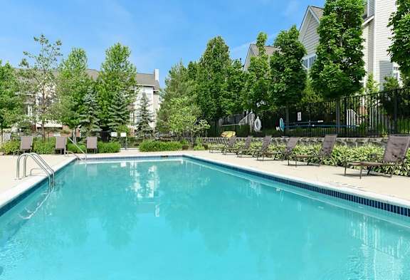 Crystal Clear Swimming Pool at Encore Townhomes, Michigan , 48315