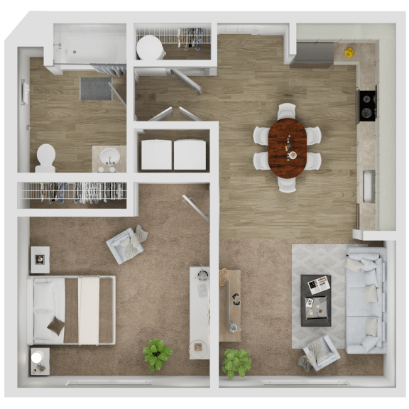One Bedroom-One Bath