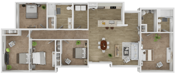 5 bedroom 2 bathroom