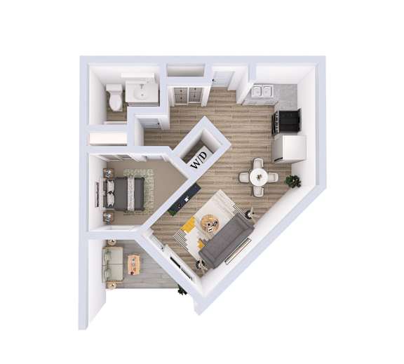 Cabernet Floorplan at Solera Apartments, Renton, WA