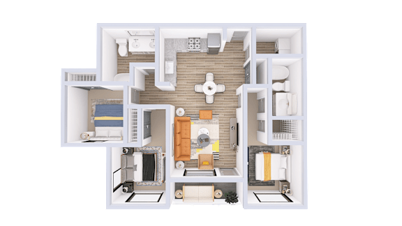 Malbec Floorplan at Solera Apartments, Renton, Washington