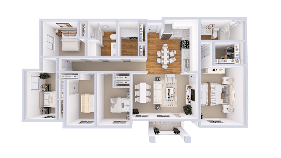 Maple Floor Plan at Four Corners Apartments, Washington