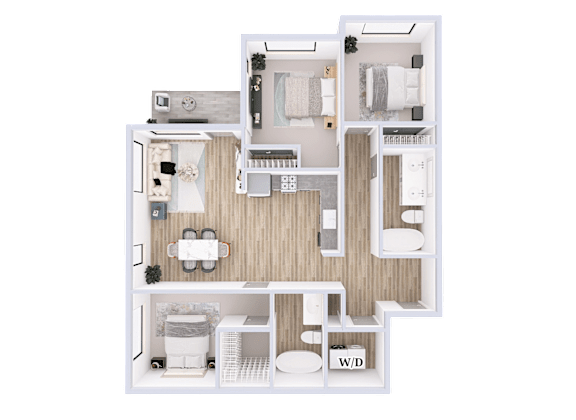 Merlot Floorplan at Solera Apartments, Washington