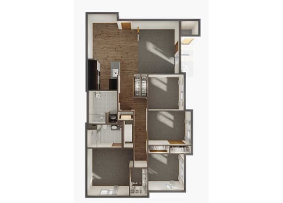 4Bedroom 2Bathroom Floorplan at Panorama, Snoqualmie, 98065