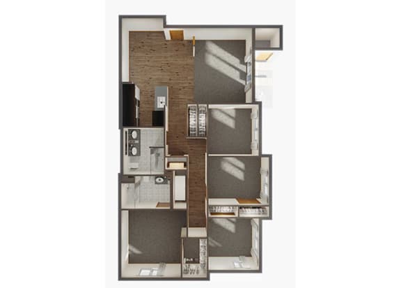 Four Bedroom Floor Plan at Panorama, Snoqualmie, WA, 98065