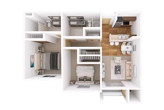 A series of images showing different rooms of a house.