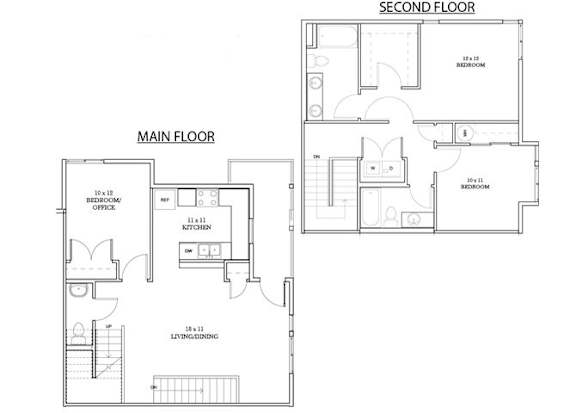Floor Plan  Woodbury Floor Plan at Discovery Heights, Issaquah, WA, 98029